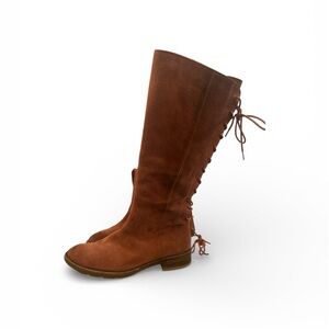 Sofft Rust brown suede Lace-Up Boots